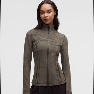 Lululemon Athletica Khaki Define Herringbone Jacket